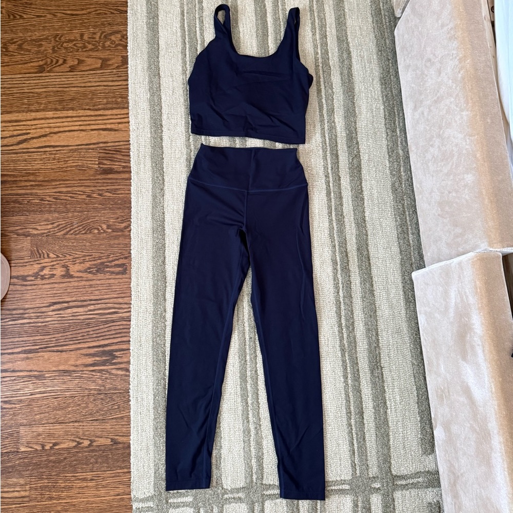 Splits59 Navy Set: tank & leggings Size S